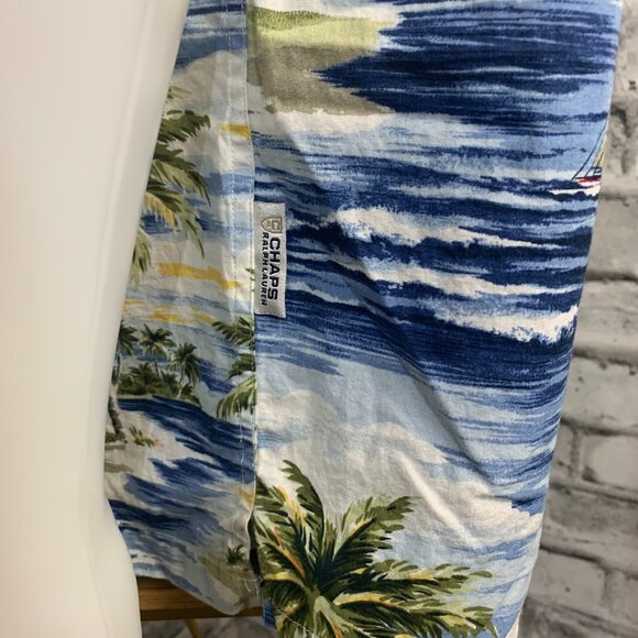 Vintage Chaps Ralph Lauren Hawaiian Casual Button Down Shirt - Picture 7 of 11